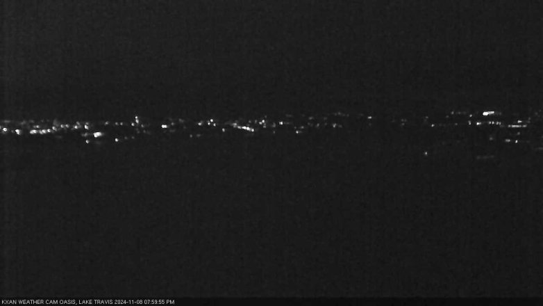 Lake Travis webcam, November 8, 2024 8:00 PM CT