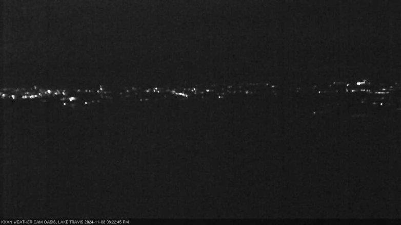Lake Travis webcam, November 8, 2024 8:25 PM CT