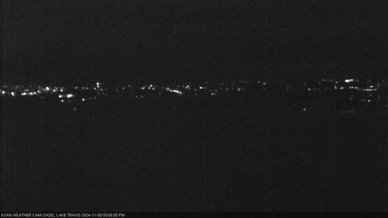 Lake Travis webcam, November 8, 2024 9:00 PM CT