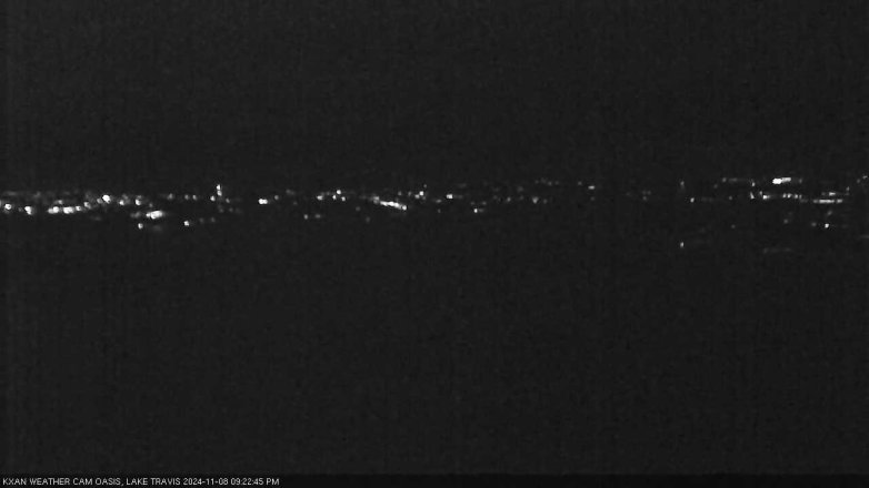 Lake Travis webcam, November 8, 2024 9:25 PM CT