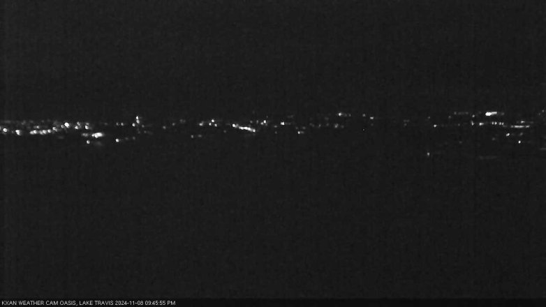 Lake Travis webcam, November 8, 2024 9:45 PM CT