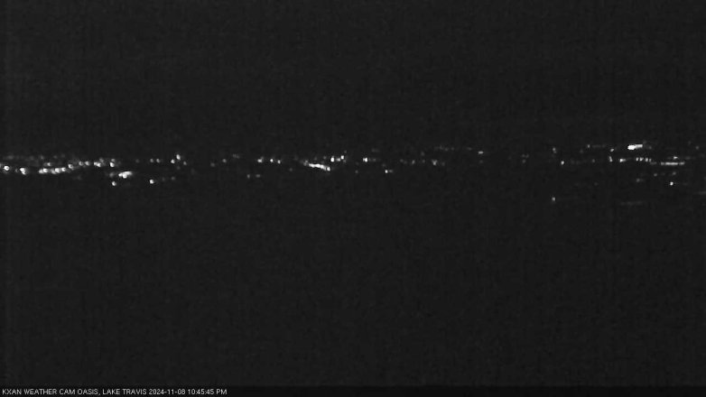Lake Travis webcam, November 8, 2024 10:45 PM CT