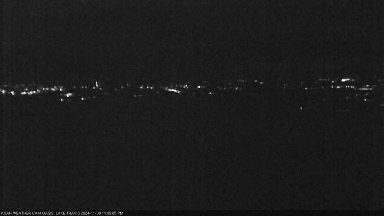 Lake Travis webcam, November 8, 2024 11:00 PM CT