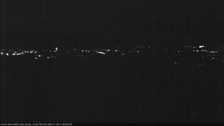Lake Travis webcam, November 8, 2024 11:45 PM CT