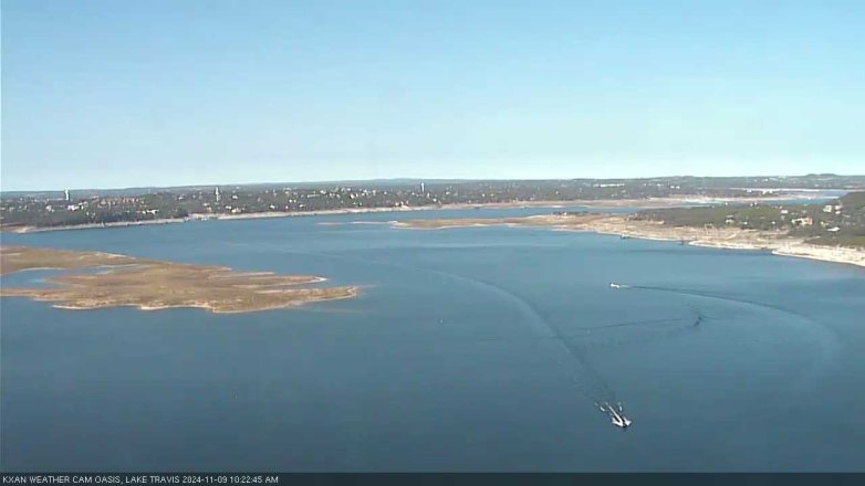 Lake Travis webcam, November 9, 2024 10:25 AM CT