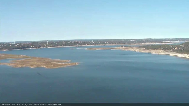 Lake Travis webcam, November 9, 2024 11:00 AM CT