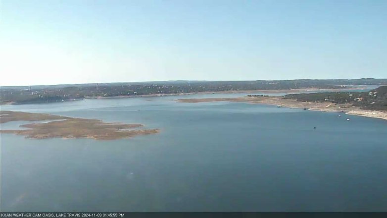 Lake Travis webcam, November 9, 2024 1:45 PM CT