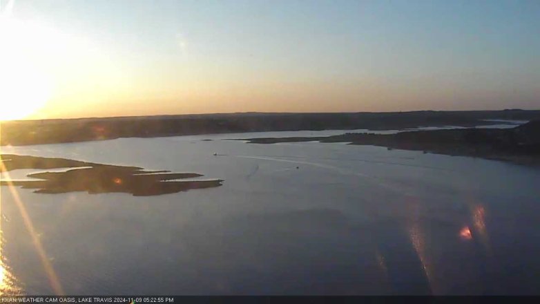 Lake Travis webcam, November 9, 2024 5:25 PM CT