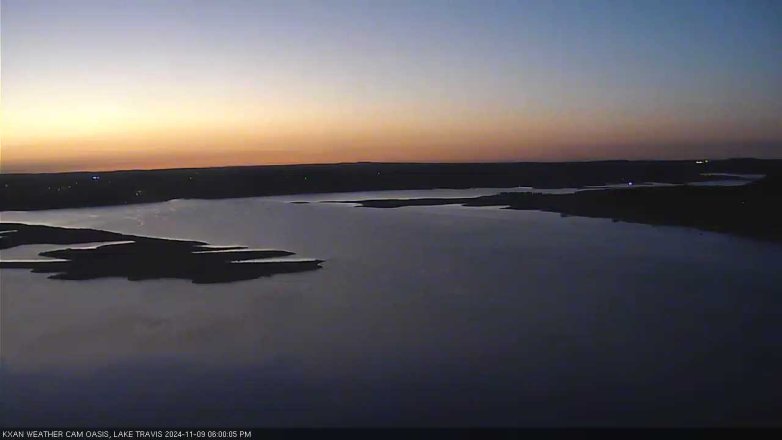 Lake Travis webcam, November 9, 2024 6:00 PM CT