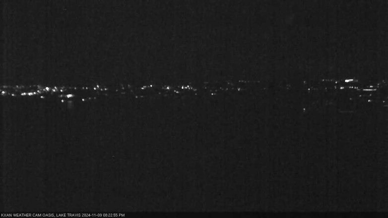 Lake Travis webcam, November 9, 2024 8:25 PM CT