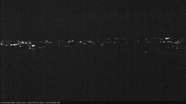 Lake Travis webcam, November 9, 2024 8:45 PM CT