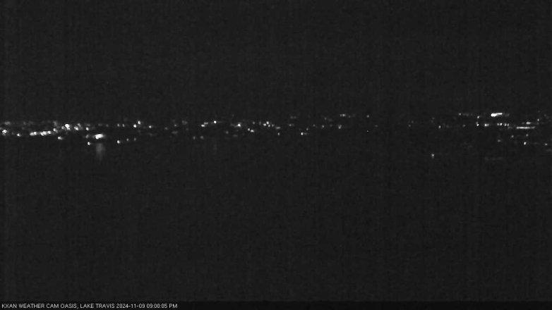 Lake Travis webcam, November 9, 2024 9:00 PM CT