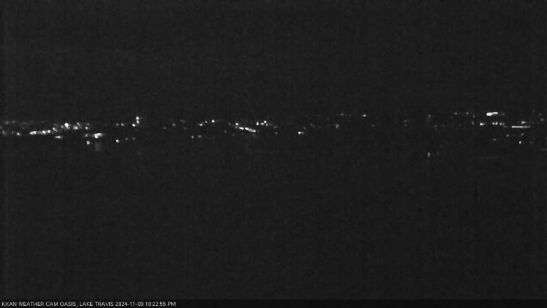 Lake Travis webcam, November 9, 2024 10:25 PM CT