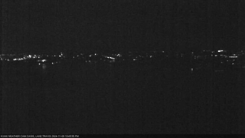 Lake Travis webcam, November 9, 2024 10:45 PM CT