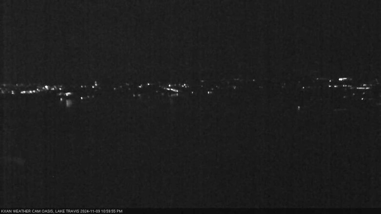 Lake Travis webcam, November 9, 2024 11:00 PM CT