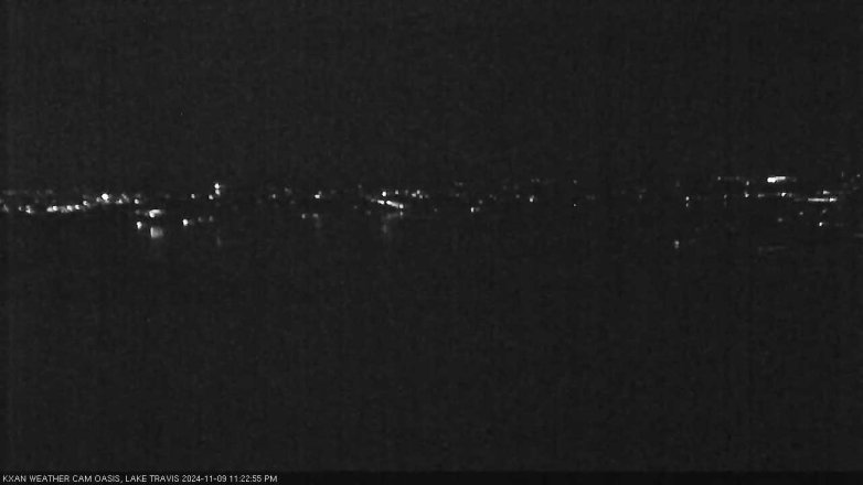 Lake Travis webcam, November 9, 2024 11:25 PM CT