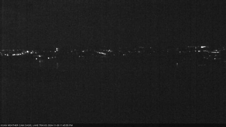 Lake Travis webcam, November 9, 2024 11:45 PM CT