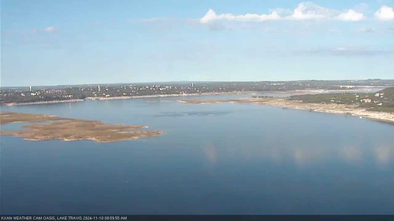 Lake Travis webcam, November 10, 2024 9:00 AM CT