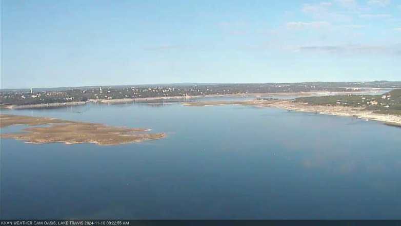 Lake Travis webcam, November 10, 2024 9:25 AM CT