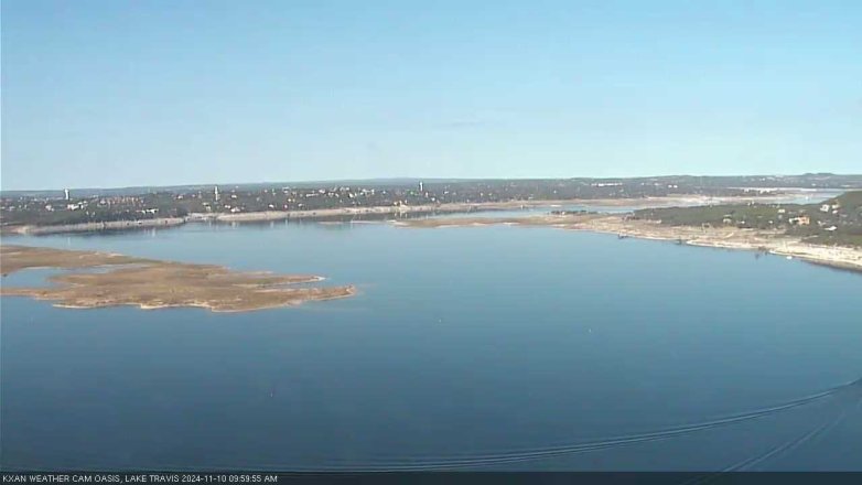 Lake Travis webcam, November 10, 2024 10:00 AM CT