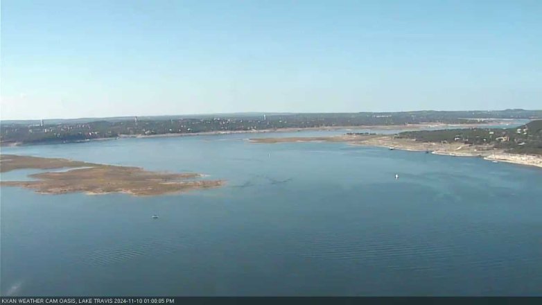 Lake Travis webcam, November 10, 2024 1:00 PM CT