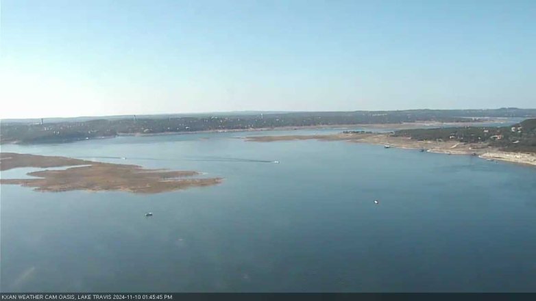 Lake Travis webcam, November 10, 2024 1:45 PM CT