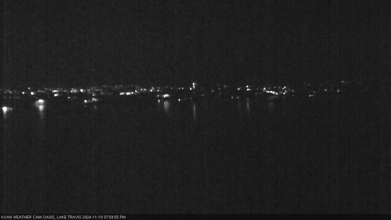 Lake Travis webcam, November 10, 2024 8:00 PM CT