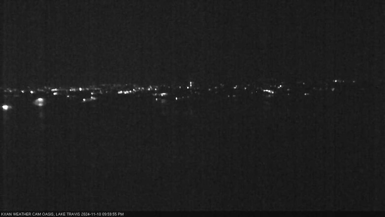 Lake Travis webcam, November 10, 2024 10:00 PM CT