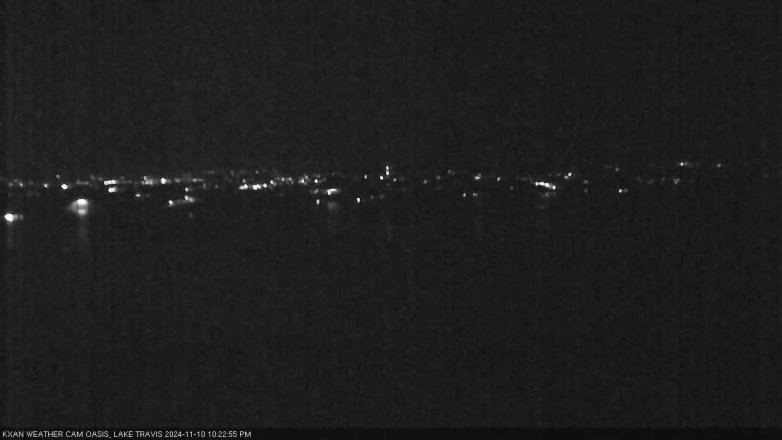 Lake Travis webcam, November 10, 2024 10:25 PM CT