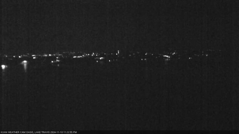 Lake Travis webcam, November 10, 2024 11:25 PM CT