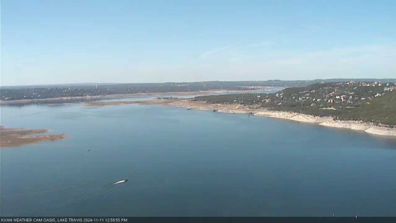 Lake Travis webcam, November 11, 2024 1:00 PM CT