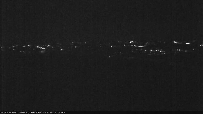 Lake Travis webcam, November 11, 2024 9:25 PM CT