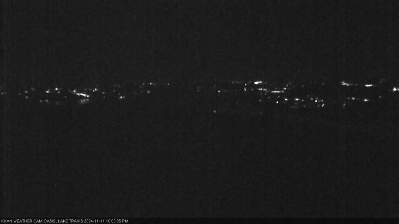 Lake Travis webcam, November 11, 2024 10:00 PM CT