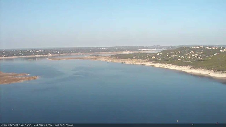 Lake Travis webcam, November 12, 2024 9:00 AM CT