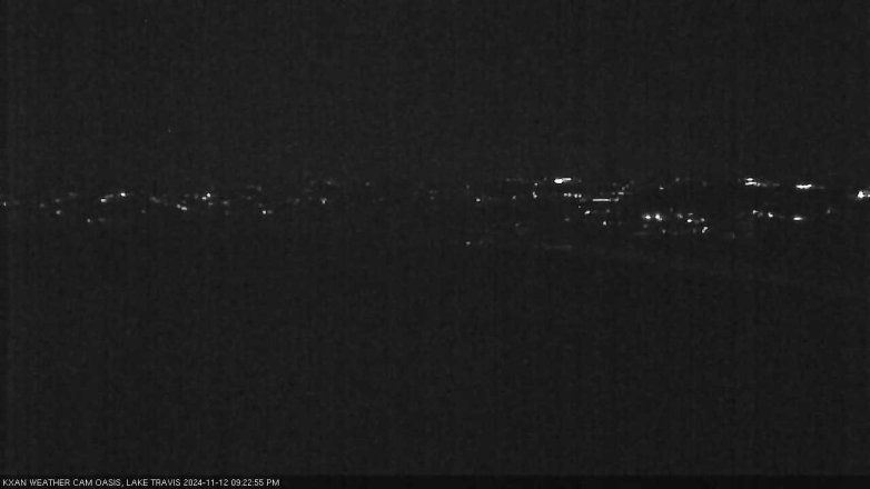 Lake Travis webcam, November 12, 2024 9:25 PM CT