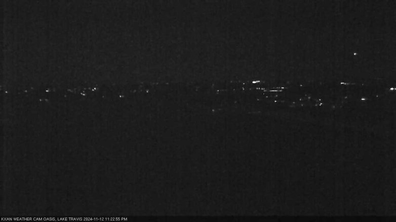 Lake Travis webcam, November 12, 2024 11:25 PM CT