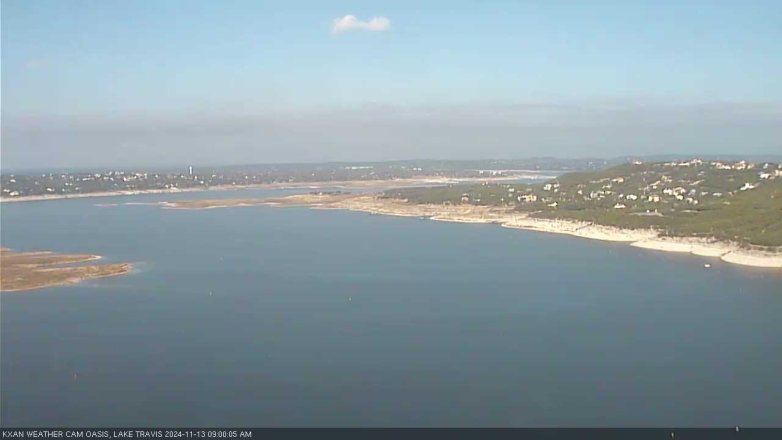 Lake Travis webcam, November 13, 2024 9:00 AM CT