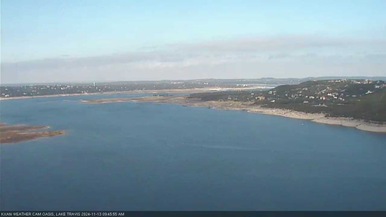 Lake Travis webcam, November 13, 2024 9:45 AM CT