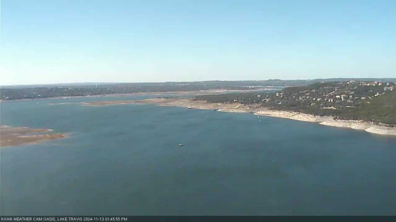 Lake Travis webcam, November 13, 2024 1:45 PM CT