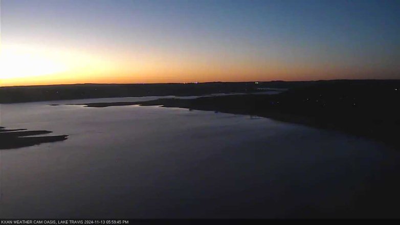Lake Travis webcam, November 13, 2024 6:00 PM CT