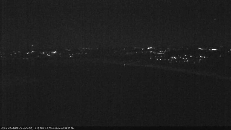 Lake Travis webcam, November 14, 2024 9:00 PM CT