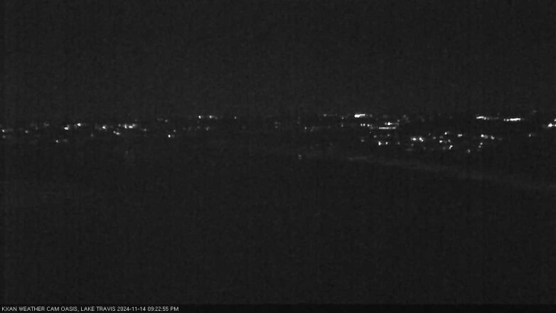 Lake Travis webcam, November 14, 2024 9:25 PM CT