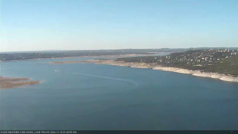 Lake Travis webcam, November 15, 2024 1:45 PM CT