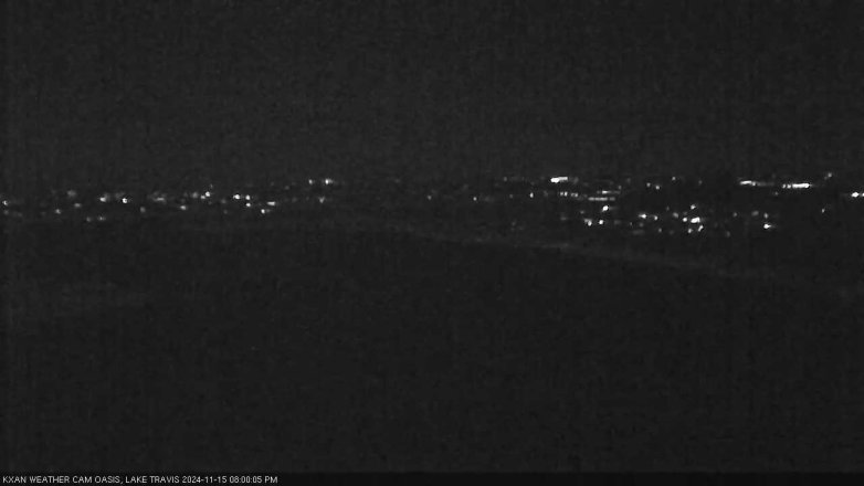 Lake Travis webcam, November 15, 2024 8:00 PM CT