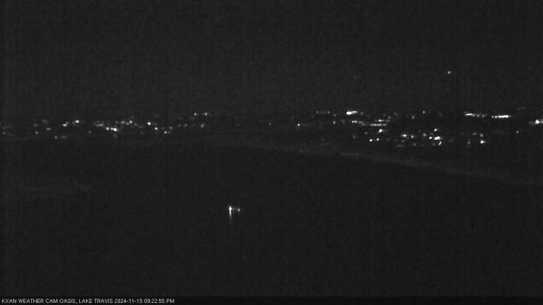 Lake Travis webcam, November 15, 2024 9:25 PM CT