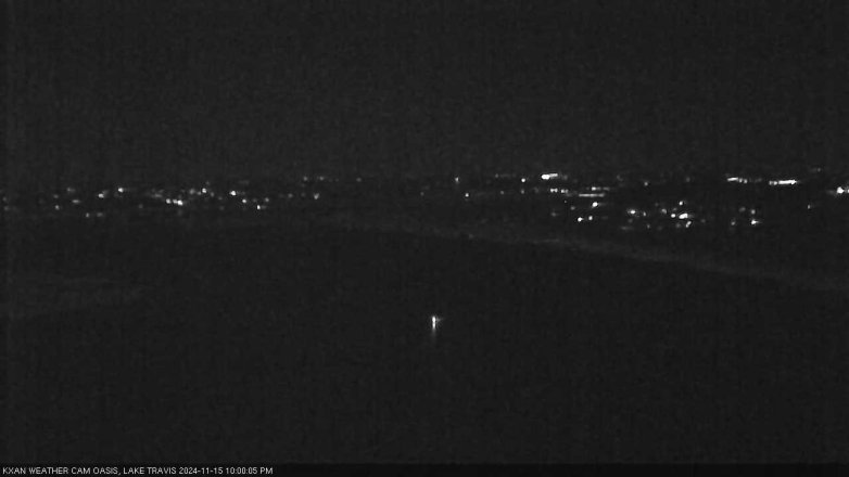 Lake Travis webcam, November 15, 2024 10:00 PM CT