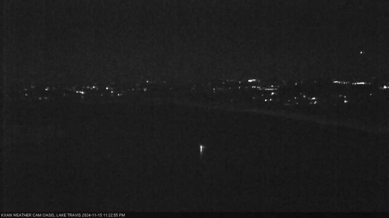 Lake Travis webcam, November 15, 2024 11:25 PM CT
