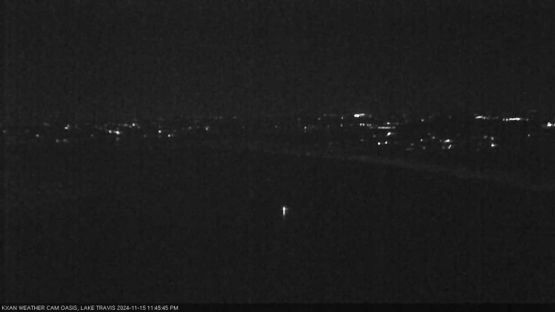 Lake Travis webcam, November 15, 2024 11:45 PM CT