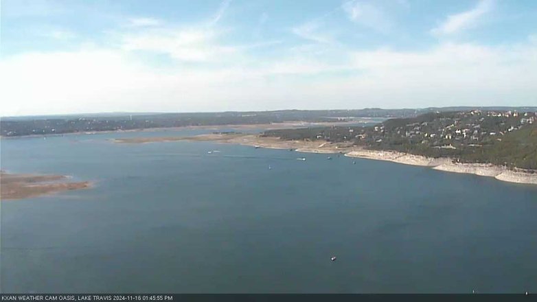 Lake Travis webcam, November 16, 2024 1:45 PM CT
