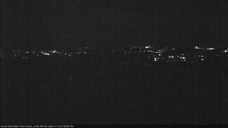 Lake Travis webcam, November 16, 2024 8:00 PM CT